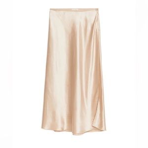 Arket Bias-Cut Satin Skirt